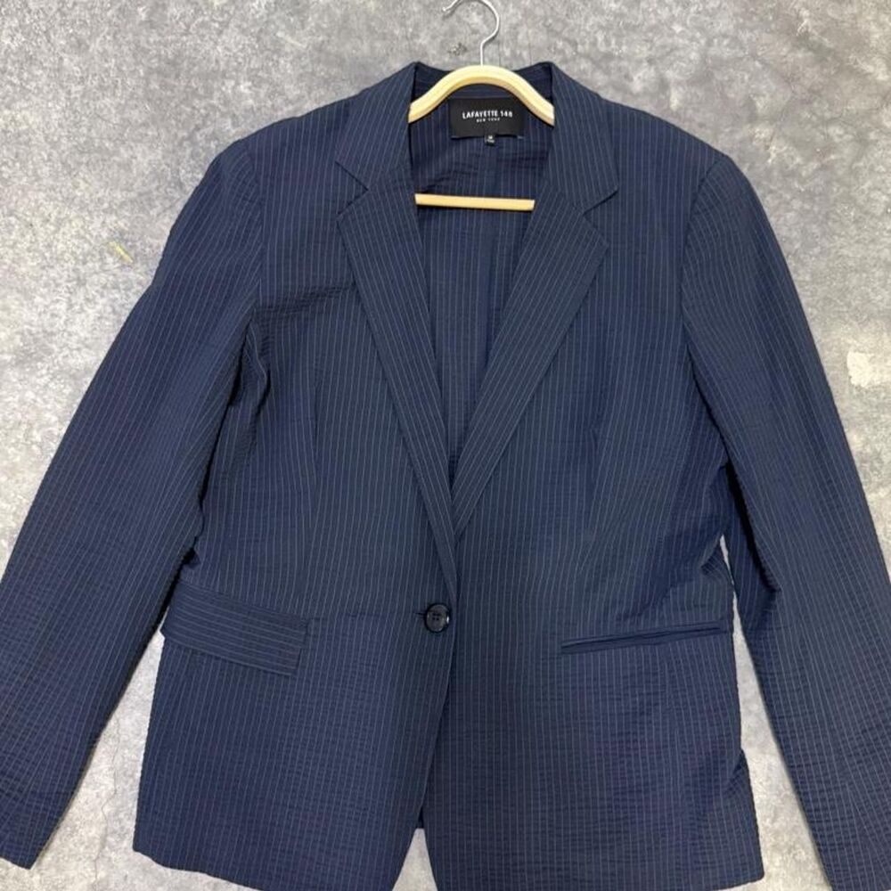 Lafayette 148 Women's Navy and Blue Jacket